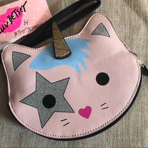 Betsey Johnson Handbags - Luv Betsey Betsey Johnson Unicorn Cat Coin Purse